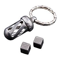 Брелок-капсула с игральными кубиками Acorn Dice Gray Titanium