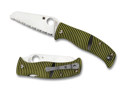 Складной нож Spyderco Caribbean Sheepfoot Serrated