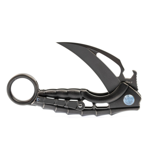 96 Rikeknife Нож складнойAlien 2 Black фото 7